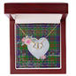Gift To My Beautiful Girlfriend Valentine Necklace For Soulmate Anniversary Clan Stewart of Appin Hunting Tartan Everlasting Love Necklace,valentine necklace, necklace girlfriend, necklace for wife, cute necklaces for girlfriend, jewelry for girlfriend, to my soulmate necklace, to my future wife necklace,