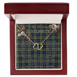 To My Beautiful Soulmate Necklace In Your Eyes I Have Found My Home Clan Colquhoun Modern Tartan Everlasting Love Necklace