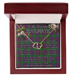 To My Beautiful Soulmate Necklace In Your Eyes I Have Found My Home Clan Logan Tartan Everlasting Love Necklace