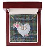 Gift To My Beautiful Girlfriend Valentine Necklace For Soulmate Anniversary Clan Nicolson Hunting Ancient Tartan Everlasting Love Necklace,valentine necklace, necklace girlfriend, necklace for wife, cute necklaces for girlfriend, jewelry for girlfriend, to my soulmate necklace, to my future wife necklace,