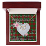 Gift To My Beautiful Girlfriend Valentine Necklace For Soulmate Anniversary Clan Kerr Modern Tartan Everlasting Love Necklace, Gift For Women, Gift For Wife, Gift For Girl Friend, Gift For Mother, Gift For Grandmother, Gift for Sister, Gift For Daughter, Gift for Mom