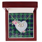 Gift To My Beautiful Girlfriend Valentine Necklace For Soulmate Anniversary Clan Abercrombie Tartan Everlasting Love Necklace, Gift For Women, Gift For Wife, Gift For Girl Friend, Gift For Mother, Gift For Grandmother, Gift for Sister, Gift For Daughter, Gift for Mom