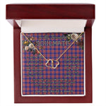 To My Beautiful Soulmate Necklace In Your Eyes I Have Found My Home Clan Laing of Archiestown Tartan Everlasting Love Necklace