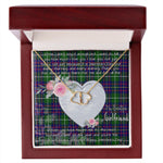 Gift To My Beautiful Girlfriend Valentine Necklace For Soulmate Anniversary Clan Inglis Tartan Everlasting Love Necklace, Gift For Women, Gift For Wife, Gift For Girl Friend, Gift For Mother, Gift For Grandmother, Gift for Sister, Gift For Daughter, Gift for Mom