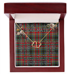 To My Beautiful Soulmate Necklace In Your Eyes I Have Found My Home Clan Anderson Of Arbrake Tartan Everlasting Love Necklace, Gift For Women, Gift For Wife, Gift For Girl Friend, Gift For Mother, Gift For Grandmother, Gift for Sister, Gift For Daughter, Gift for Mom