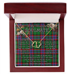 To My Beautiful Soulmate Necklace In Your Eyes I Have Found My Home Clan McGeachie Tartan Forever Love Necklace Tartan Gift for Girlfriend Everlasting Love Necklace