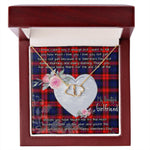 Gift To My Beautiful Girlfriend Valentine Necklace For Soulmate Anniversary Clan MacLachlan Tartan Everlasting Love Necklace,valentine necklace, necklace girlfriend, necklace for wife, cute necklaces for girlfriend, jewelry for girlfriend, to my soulmate necklace, to my future wife necklace,