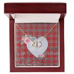 Gift To My Beautiful Girlfriend Valentine Necklace For Soulmate Anniversary Clan Moubray Tartan Everlasting Love Necklace,valentine necklace, necklace girlfriend, necklace for wife, cute necklaces for girlfriend, jewelry for girlfriend, to my soulmate necklace, to my future wife necklace,