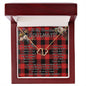 To My Beautiful Soulmate Necklace In Your Eyes I Have Found My Home Clan Rob Roy MacGregor Modern Tartan Forever Love Necklace Tartan Gift for Girlfriend Everlasting Love Necklace