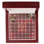 To My Beautiful Soulmate Necklace In Your Eyes I Have Found My Home Clan MacDougall Dress Tartan Forever Love Necklace Tartan Gift for Girlfriend Everlasting Love Necklace