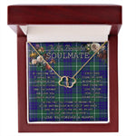 To My Beautiful Soulmate Necklace In Your Eyes I Have Found My Home Clan Hamilton Hunting Modern Tartan Everlasting Love Necklace