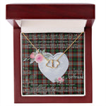 Gift To My Beautiful Girlfriend Valentine Necklace For Soulmate Anniversary Clan Lindsay Hunting Tartan Everlasting Love Necklace,valentine necklace, necklace girlfriend, necklace for wife, cute necklaces for girlfriend, jewelry for girlfriend, to my soulmate necklace, to my future wife necklace,