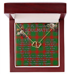To My Beautiful Soulmate Necklace In Your Eyes I Have Found My Home Clan Middleton Tartan Forever Love Necklace Tartan Gift for Girlfriend Everlasting Love Necklace
