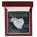 Gift To My Beautiful Girlfriend Valentine Necklace For Soulmate Anniversary Clan Campbell Of Cawdor Modern Tartan Everlasting Love Necklace,valentine necklace, necklace girlfriend, necklace for wife, cute necklaces for girlfriend, jewelry for girlfriend, to my soulmate necklace, to my future wife necklace,