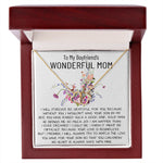Mom Necklace, Mother-In-Law Necklace, To My Boyfriend's Mom Gift Necklace, Mother's Day Everlasting Love Necklace