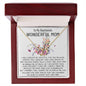 Mom Necklace, Mother-In-Law Necklace, To My Boyfriend's Mom Gift Necklace, Mother's Day Everlasting Love Necklace