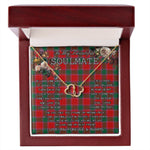 To My Beautiful Soulmate Necklace In Your Eyes I Have Found My Home Clan Gordon of Abergeldie Tartan Forever Love Necklace Tartan Gift for Girlfriend Everlasting Love Necklace