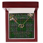 To My Beautiful Soulmate Necklace In Your Eyes I Have Found My Home Clan MacAlpine Modern Tartan Forever Love Necklace Tartan Gift for Girlfriend Everlasting Love Necklace