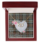 Gift To My Beautiful Girlfriend Valentine Necklace For Soulmate Anniversary Clan MacLeod Of Harris Weathered Tartan Everlasting Love Necklace,valentine necklace, necklace girlfriend, necklace for wife, cute necklaces for girlfriend, jewelry for girlfriend, to my soulmate necklace, to my future wife necklace,