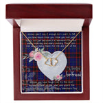 Gift To My Beautiful Girlfriend Valentine Necklace For Soulmate Anniversary Clan Home Modern Tartan Everlasting Love Necklace,valentine necklace, necklace girlfriend, necklace for wife, cute necklaces for girlfriend, jewelry for girlfriend, to my soulmate necklace, to my future wife necklace,