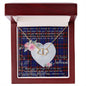 Gift To My Beautiful Girlfriend Valentine Necklace For Soulmate Anniversary Clan Home Modern Tartan Everlasting Love Necklace,valentine necklace, necklace girlfriend, necklace for wife, cute necklaces for girlfriend, jewelry for girlfriend, to my soulmate necklace, to my future wife necklace,