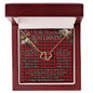 To My Beautiful Soulmate Necklace In Your Eyes I Have Found My Home Clan MacIver Red Tartan Forever Love Necklace Tartan Gift for Girlfriend Everlasting Love Necklace