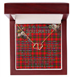 To My Beautiful Soulmate Necklace In Your Eyes I Have Found My Home Clan MacColl Modern Tartan Forever Love Necklace Tartan Gift for Girlfriend Everlasting Love Necklace