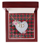 Gift To My Beautiful Girlfriend Valentine Necklace For Soulmate Anniversary Clan Belshes Tartan Everlasting Love Necklace, Gift For Women, Gift For Wife, Gift For Girl Friend, Gift For Mother, Gift For Grandmother, Gift for Sister, Gift For Daughter, Gift for Mom