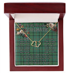 To My Beautiful Soulmate Necklace In Your Eyes I Have Found My Home Clan Ross Hunting Ancient Tartan Forever Love Necklace Tartan Gift for Girlfriend Everlasting Love Necklace