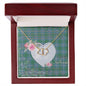 Gift To My Beautiful Girlfriend Valentine Necklace For Soulmate Anniversary Clan Irvine Tartan Everlasting Love Necklace, Gift For Women, Gift For Wife, Gift For Girl Friend, Gift For Mother, Gift For Grandmother, Gift for Sister, Gift For Daughter, Gift for Mom
