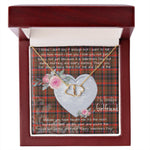 Gift To My Beautiful Girlfriend Valentine Necklace For Soulmate Anniversary Clan Cumming Weathered Tartan Everlasting Love Necklace,valentine necklace, necklace girlfriend, necklace for wife, cute necklaces for girlfriend, jewelry for girlfriend, to my soulmate necklace, to my future wife necklace,