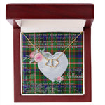Gift To My Beautiful Girlfriend Valentine Necklace For Soulmate Anniversary Clan Reid Tartan Everlasting Love Necklace,valentine necklace, necklace girlfriend, necklace for wife, cute necklaces for girlfriend, jewelry for girlfriend, to my soulmate necklace, to my future wife necklace,