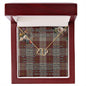 To My Beautiful Soulmate Necklace In Your Eyes I Have Found My Home Clan Cunningham Burgundy Tartan Everlasting Love Necklace