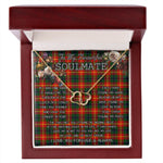 To My Beautiful Soulmate Necklace In Your Eyes I Have Found My Home Clan Douglas of Roxburgh Tartan Forever Love Necklace Tartan Gift for Girlfriend Everlasting Love Necklace