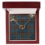 To My Beautiful Soulmate Necklace In Your Eyes I Have Found My Home Clan Fraser Hunting Ancient Tartan Everlasting Love Necklace