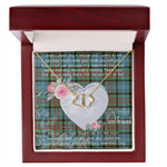 Gift To My Beautiful Girlfriend Valentine Necklace For Soulmate Anniversary Clan Cathcart Tartan Everlasting Love Necklace,valentine necklace, necklace girlfriend, necklace for wife, cute necklaces for girlfriend, jewelry for girlfriend, to my soulmate necklace, to my future wife necklace,