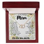 To My Mom - You Are The World Mother's Day Necklace, Mother's Day Everlasting Love Necklace