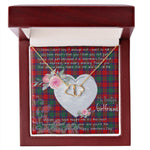 Gift To My Beautiful Girlfriend Valentine Necklace For Soulmate Anniversary Clan Fraser of Altyre Tartan Everlasting Love Necklace, Gift For Women, Gift For Wife, Gift For Girl Friend, Gift For Mother, Gift For Grandmother, Gift for Sister, Gift For Daughter, Gift for Mom