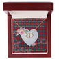 Gift To My Beautiful Girlfriend Valentine Necklace For Soulmate Anniversary Clan Fraser of Altyre Tartan Everlasting Love Necklace, Gift For Women, Gift For Wife, Gift For Girl Friend, Gift For Mother, Gift For Grandmother, Gift for Sister, Gift For Daughter, Gift for Mom