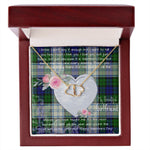 Gift To My Beautiful Girlfriend Valentine Necklace For Soulmate Anniversary Clan Blackwatch Modern Tartan Everlasting Love Necklace, Gift For Women, Gift For Wife, Gift For Girl Friend, Gift For Mother, Gift For Grandmother, Gift for Sister, Gift For Daughter, Gift for Mom