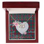 Gift To My Beautiful Girlfriend Valentine Necklace For Soulmate Anniversary Clan Jardine Dress Tartan Everlasting Love Necklace, Gift For Women, Gift For Wife, Gift For Girl Friend, Gift For Mother, Gift For Grandmother, Gift for Sister, Gift For Daughter, Gift for Mom