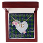 Gift To My Beautiful Girlfriend Valentine Necklace For Soulmate Anniversary Clan Marjoribanks Modern Tartan Everlasting Love Necklace,valentine necklace, necklace girlfriend, necklace for wife, cute necklaces for girlfriend, jewelry for girlfriend, to my soulmate necklace, to my future wife necklace,