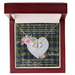 Gift To My Beautiful Girlfriend Valentine Necklace For Soulmate Anniversary Clan Colquhoun Modern Tartan Everlasting Love Necklace,valentine necklace, necklace girlfriend, necklace for wife, cute necklaces for girlfriend, jewelry for girlfriend, to my soulmate necklace, to my future wife necklace,
