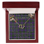 To My Beautiful Soulmate Necklace In Your Eyes I Have Found My Home Clan MacCallum of Berwick Tartan Forever Love Necklace Tartan Gift for Girlfriend Everlasting Love Necklace