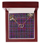 To My Beautiful Soulmate Necklace In Your Eyes I Have Found My Home Clan Montgomery Tartan Forever Love Necklace Tartan Gift for Girlfriend Everlasting Love Necklace
