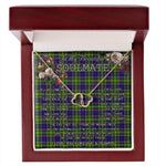 To My Beautiful Soulmate Necklace In Your Eyes I Have Found My Home Clan Arnott Tartan Everlasting Love Necklace, Gift For Women, Gift For Wife, Gift For Girl Friend, Gift For Mother, Gift For Grandmother, Gift for Sister, Gift For Daughter, Gift for Mom