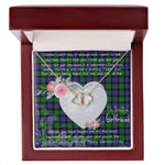Gift To My Beautiful Girlfriend Valentine Necklace For Soulmate Anniversary Clan Blair Modern Tartan Everlasting Love Necklace, Gift For Women, Gift For Wife, Gift For Girl Friend, Gift For Mother, Gift For Grandmother, Gift for Sister, Gift For Daughter, Gift for Mom