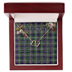 To My Beautiful Soulmate Necklace In Your Eyes I Have Found My Home Clan Davidson of Tulloch Dress Tartan Forever Love Necklace Tartan Gift for Girlfriend Everlasting Love Necklace