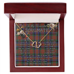 To My Beautiful Soulmate Necklace In Your Eyes I Have Found My Home Clan MacDuff Hunting Modern Tartan Forever Love Necklace Tartan Gift for Girlfriend Everlasting Love Necklace