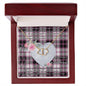 Gift To My Beautiful Girlfriend Valentine Necklace For Soulmate Anniversary Clan MacPherson Hunting Modern Tartan Everlasting Love Necklace,valentine necklace, necklace girlfriend, necklace for wife, cute necklaces for girlfriend, jewelry for girlfriend, to my soulmate necklace, to my future wife necklace,
